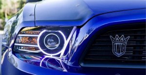 Ford Mustang Headlight Halo Kit - ORACLE Lighting - Green - `13-`14
